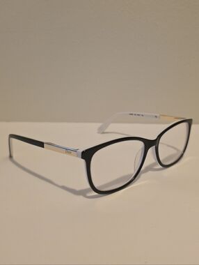 Authentic Christian Dior CD3388F 1.KS Black & White Two-Tone Eyeglasses, Italy